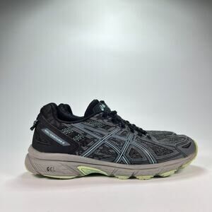 ASICS Gel Venture 6 Black Grey Running Shoes Sneakers 1012A504 Women’s Size 7.5